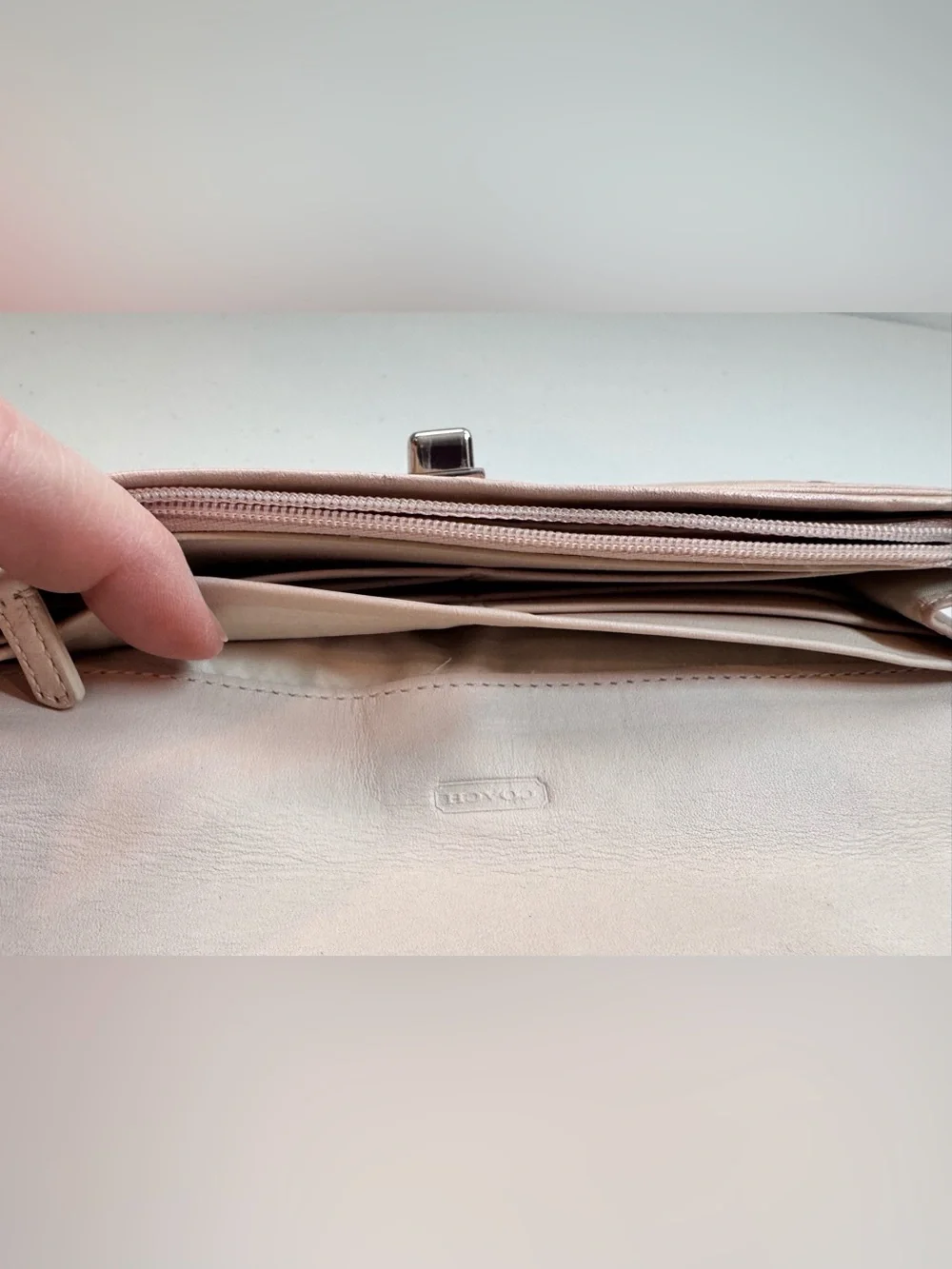 Coach Blush Pink Leather Wallet